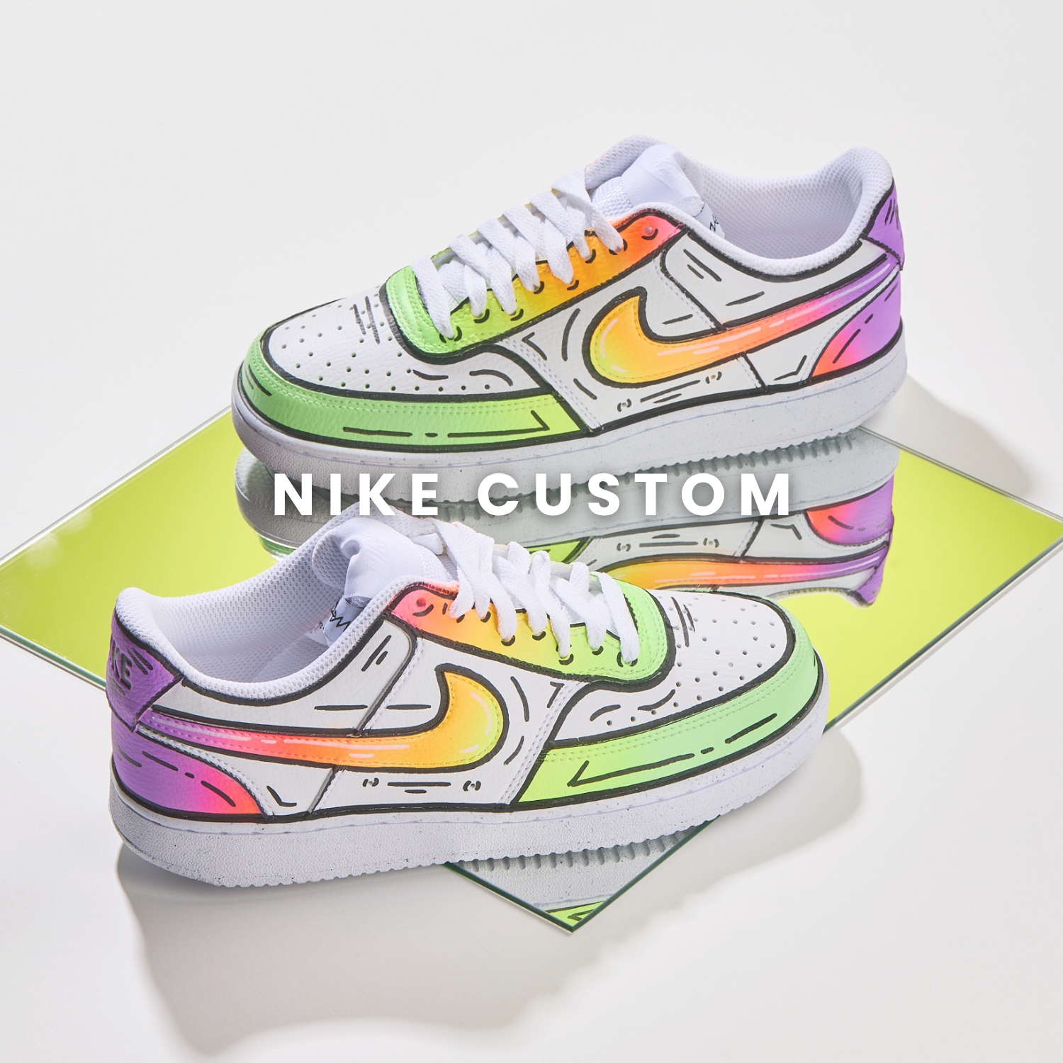 Custom Corporate Nike Sneakers Nike Custom Sneakers in the Middle East Unique Styles by Mimanera