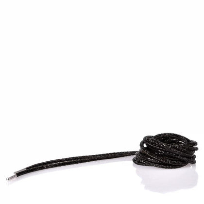 Jet laces 140cm  Swarovski