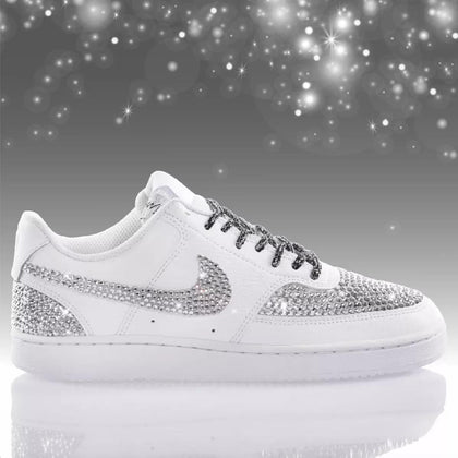 Nike Swarovski Privè Silver Court Vision Swarovski