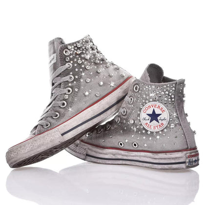 Converse Precious Grey Chuck Taylor Hi Swarovski
