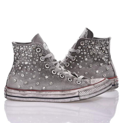 Converse Precious Grey Chuck Taylor Hi Swarovski