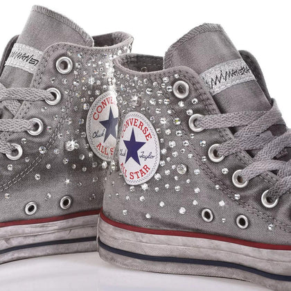 Converse Precious Grey Chuck Taylor Hi Swarovski