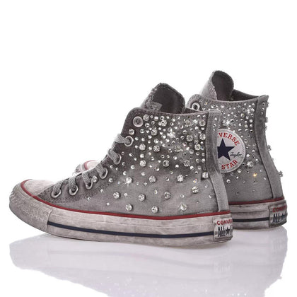 Converse Precious Grey Chuck Taylor Hi Swarovski