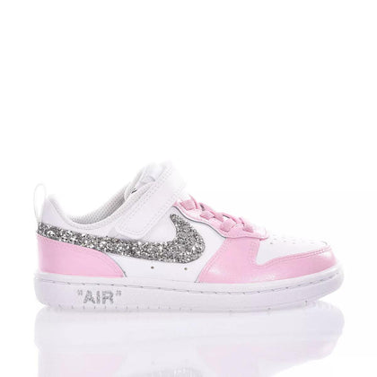 Nike Junior Candy Glitter Court Vision Painted,Glitter
