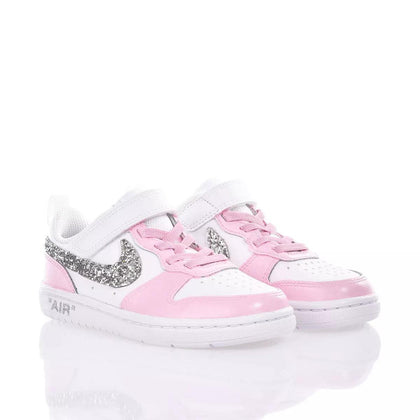 Nike Junior Candy Glitter Court Vision Painted,Glitter