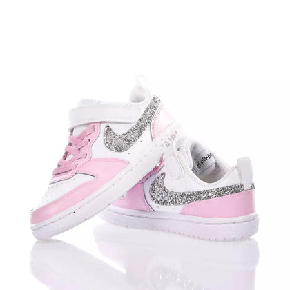 Nike Junior Candy Glitter Court Vision Painted,Glitter