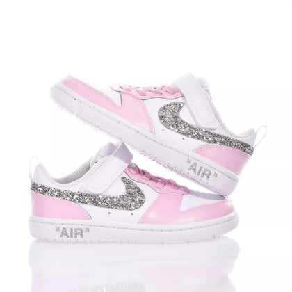 Nike Junior Candy Glitter Court Vision Painted,Glitter