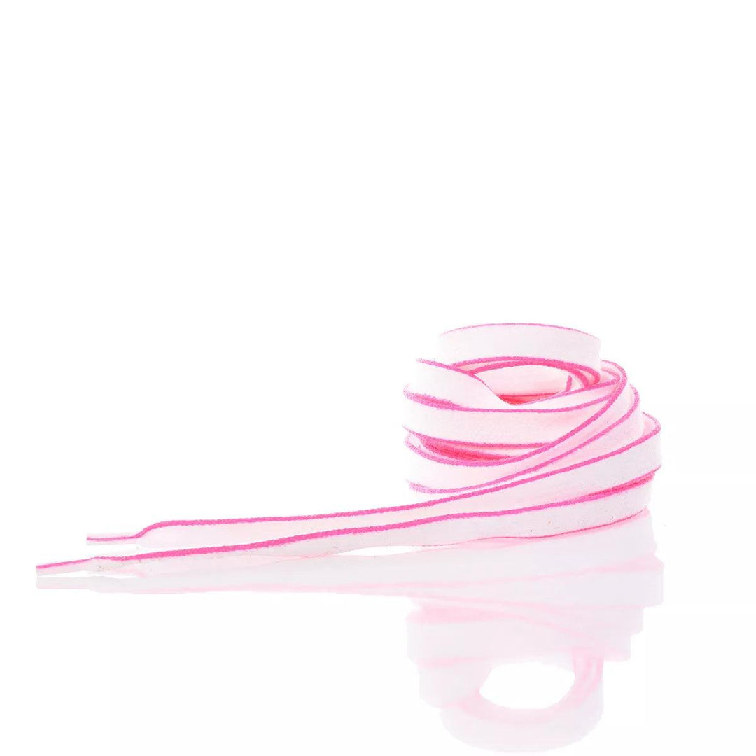 Fuchsia Edged Flat Laces 140cm