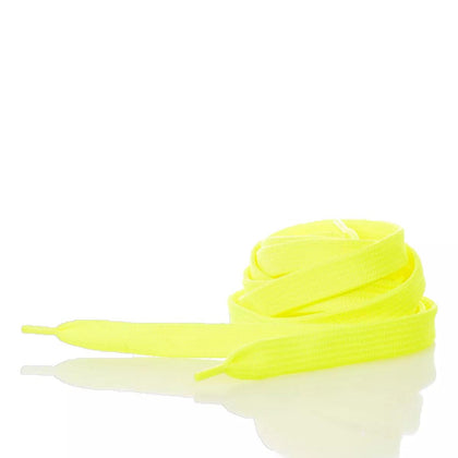 Fluo Yellow Flat Laces 140 cm