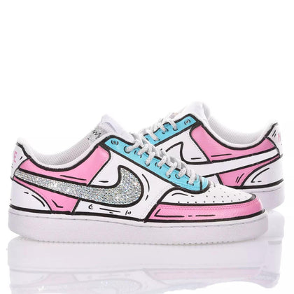 Nike Comics Cinderella Court Vision Painting