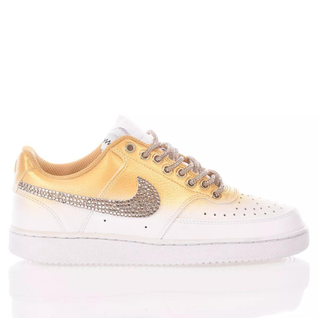 Nike Shade Gold Court Vision Swarovski