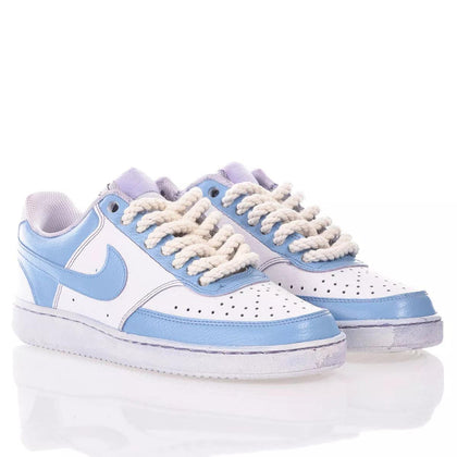 Nike Dye Cerulean Court Vision Painting