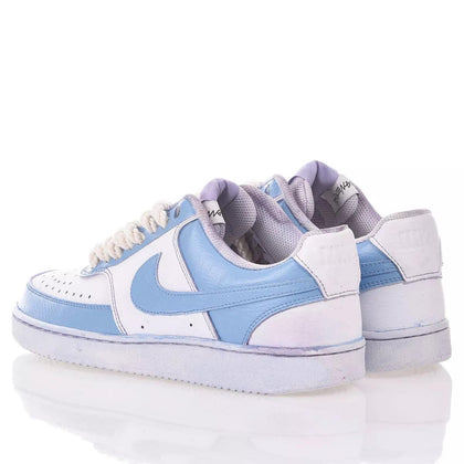 Nike Dye Cerulean Court Vision Painting