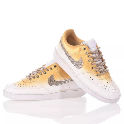 Nike Shade Gold Court Vision Swarovski