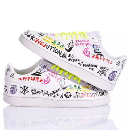 Nike Full Graffiti Court Vision Painting