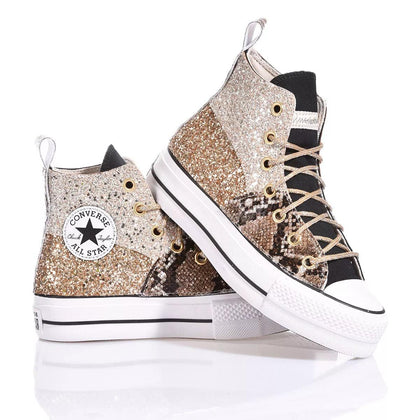 Converse Platform Snake Tris Platform Glitter