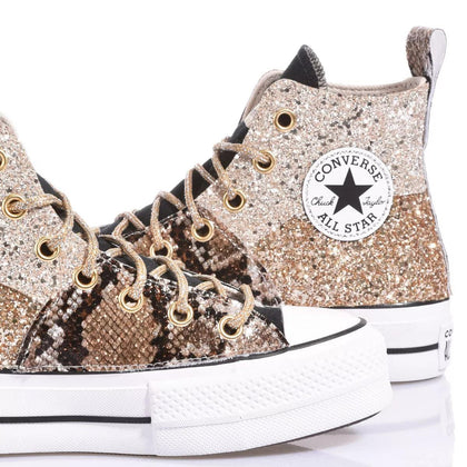 Converse Platform Snake Tris Platform Glitter