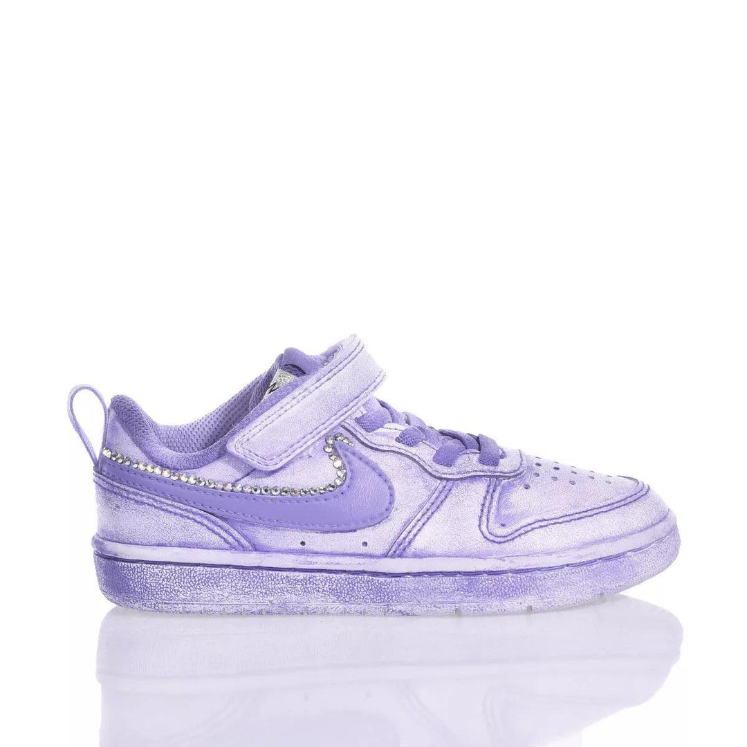 Nike Junior Washed Crystal Court Vision Swarovski