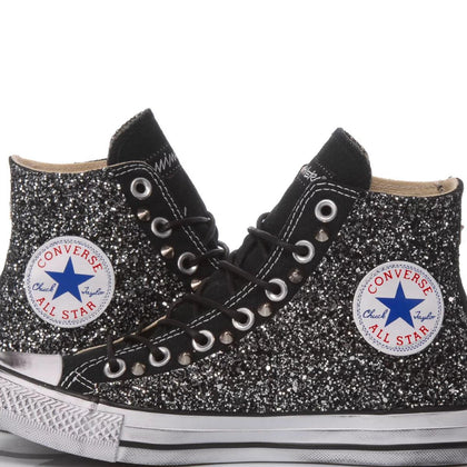 Converse Glitter Black Chuck Taylor Hi Glitter