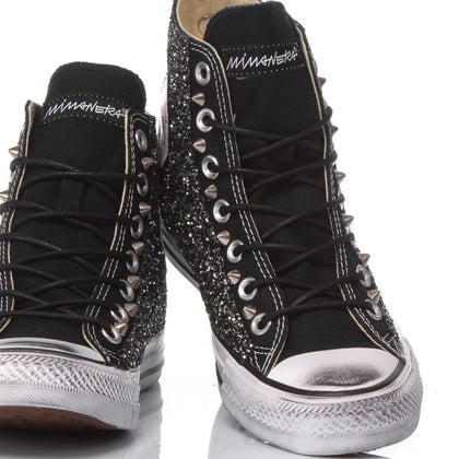 Converse Glitter Black Chuck Taylor Hi Glitter