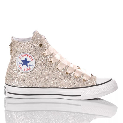 Converse Full Champagne Chuck Taylor Hi Glitter