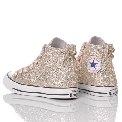 Converse Full Champagne Chuck Taylor Hi Glitter