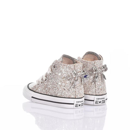 Converse Baby Full Champagne Chuck Taylor Hi Glitter