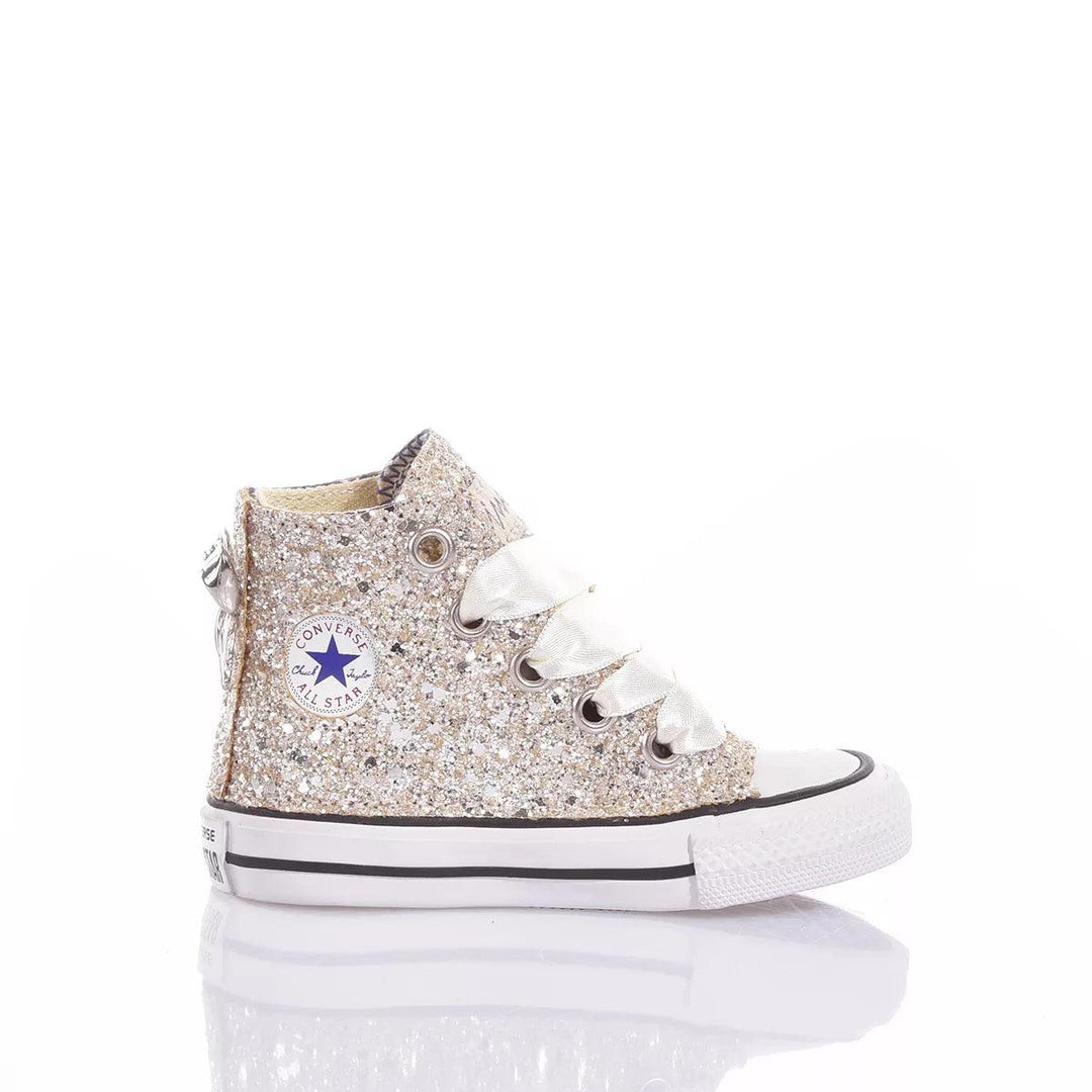 Converse Baby Full Champagne Chuck Taylor Hi Glitter