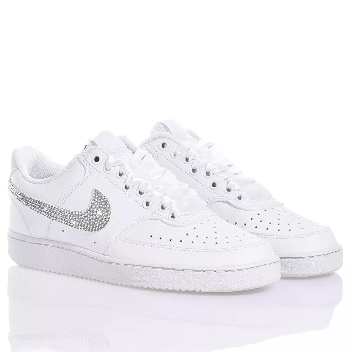 Nike Swarovski White Court Vision Swarovski
