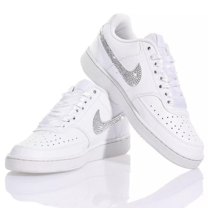 Nike Swarovski White Court Vision Swarovski