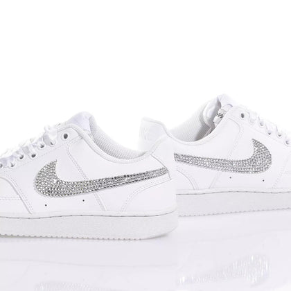 Nike Swarovski White Court Vision Swarovski