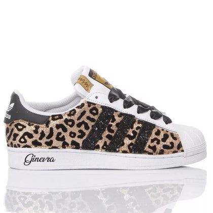 Adidas Superstar Leo Gold Superstar Animalier, Glitter