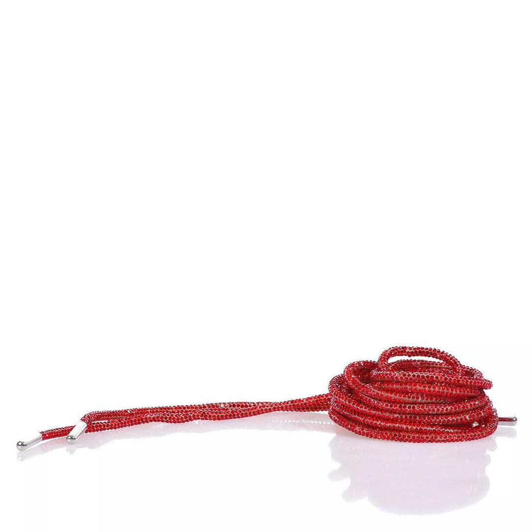 Red Swarovski laces 140 cm
