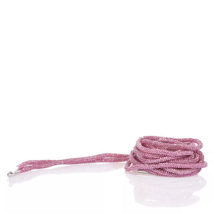 Pink Swarovski laces 140 cm