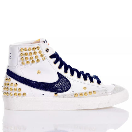 Nike Blazer Gold Blue Studs,Special