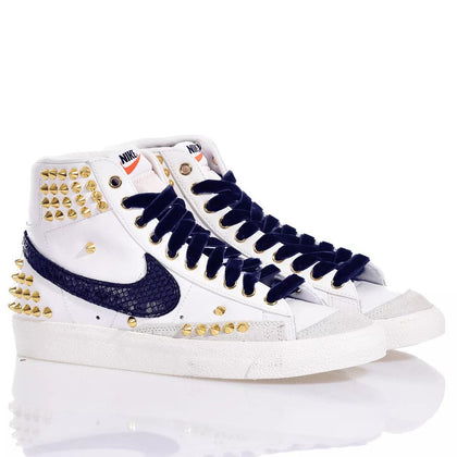 Nike Blazer Gold Blue Studs,Special