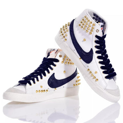 Nike Blazer Gold Blue Studs,Special