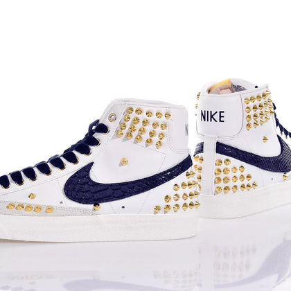 Nike Blazer Gold Blue Studs,Special