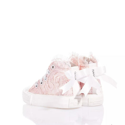 Mimanera Airlines Baby Pink Amabel Airlines Lace,Special,Swarovski