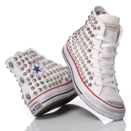 Converse White Studs Chuck Taylor Hi Studs