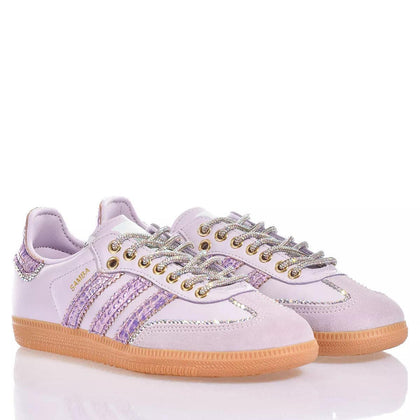 Adidas Samba Purple Skin Samba Animalier, Swarovski