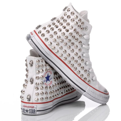 Converse White Studs Chuck Taylor Hi Studs