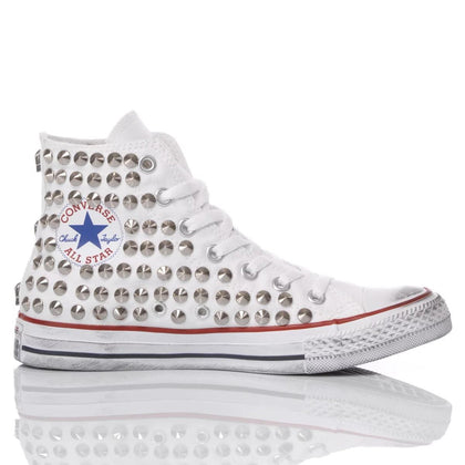 Converse White Studs Chuck Taylor Hi Studs