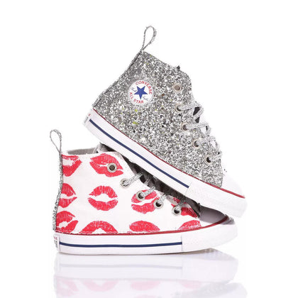 Converse Baby Glitter Kiss Chuck Taylor Hi Animalier, Glitter, Special