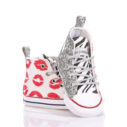 Converse Baby Glitter Kiss Chuck Taylor Hi Animalier, Glitter, Special