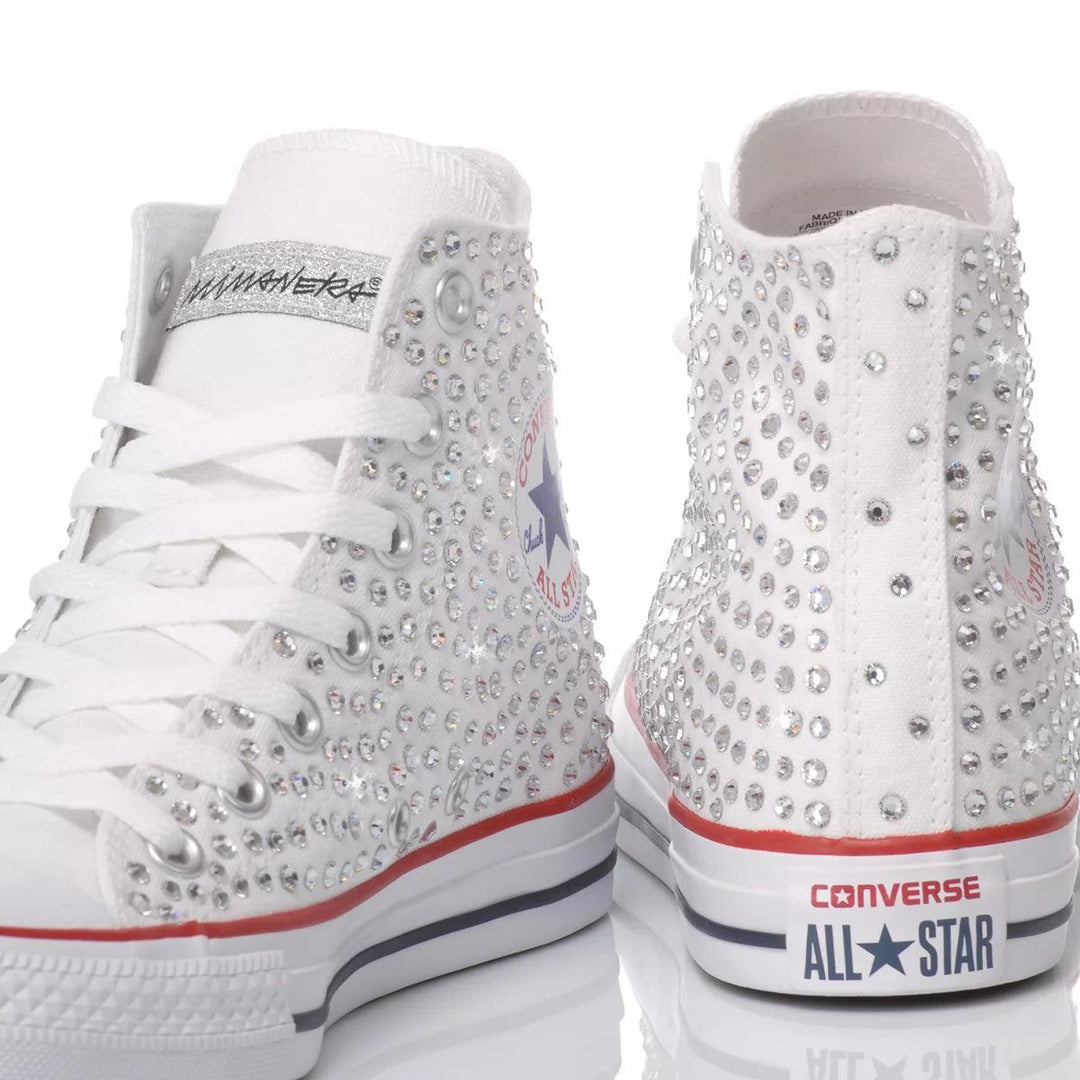 Converse Swarovski White Chuck Taylor Hi Swarovski