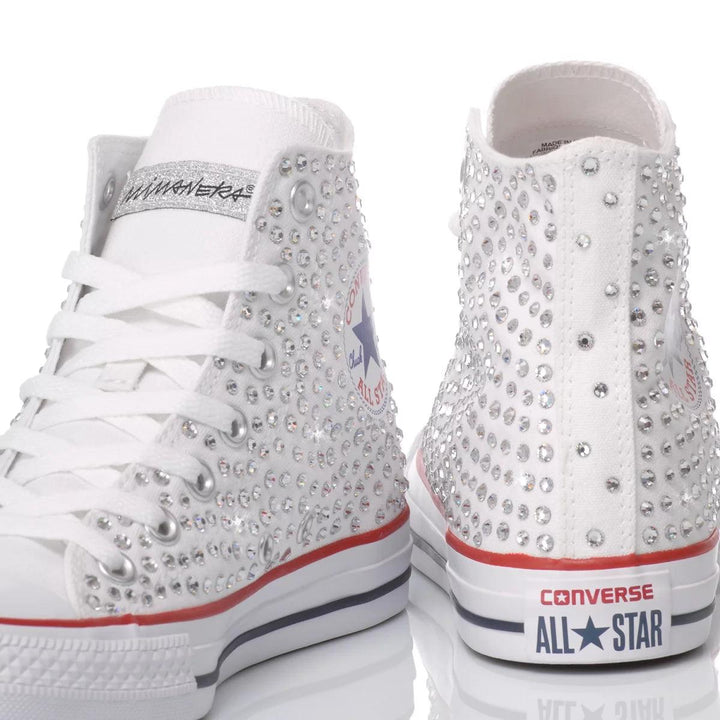Converse Swarovski White Chuck Taylor Hi Swarovski