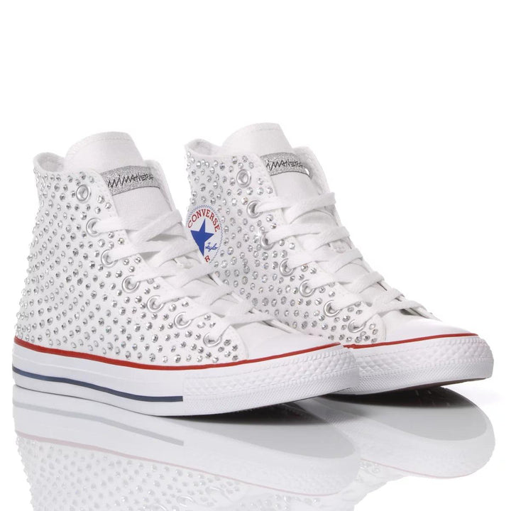 Converse Swarovski White Chuck Taylor Hi Swarovski