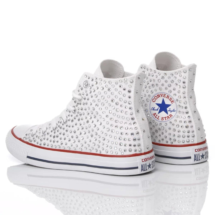 Converse Swarovski White Chuck Taylor Hi Swarovski