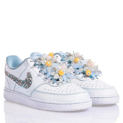 Nike Light Blue Ice Court Vision Glitter,Special